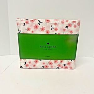 Kate Spade NY 3 Pc Twin Sheet Set Percale Cotton Soft Pink Floral Pattern‎  NWT